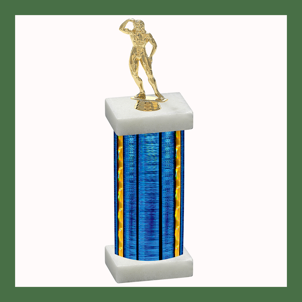 Body Building Column Trophy — Mr. Trophy Shop